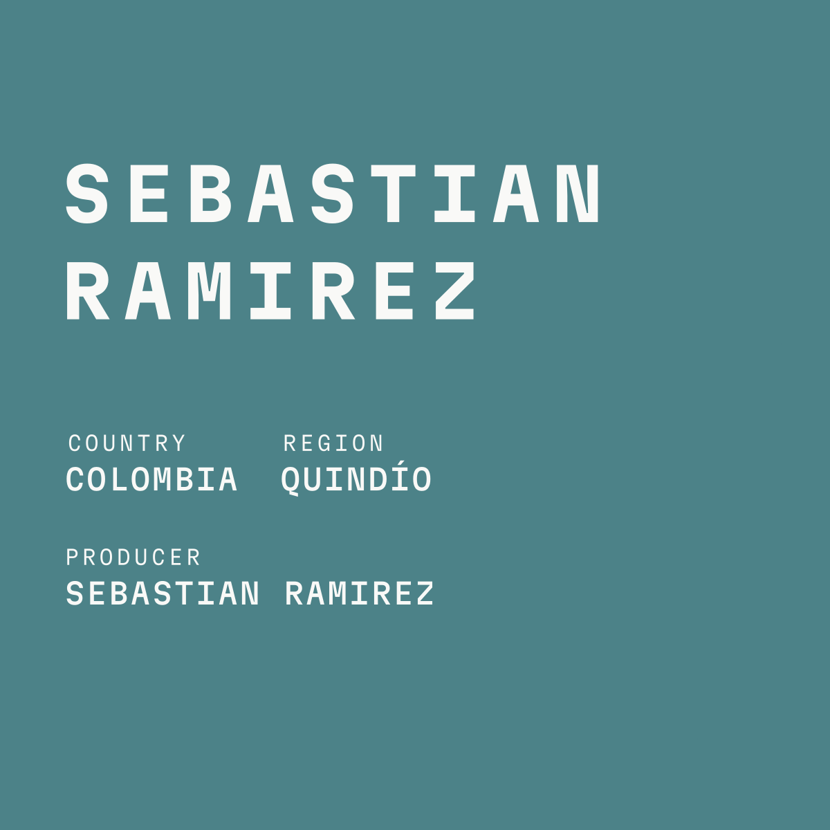 Colombia - Sebastian Ramirez Washed Pink Bourbon [2026 - Archived]